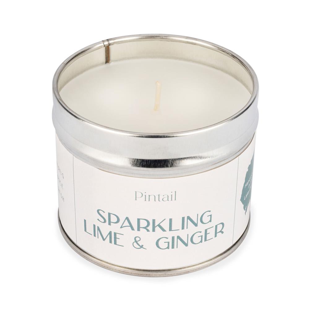 Pintail Candles Sparkling Lime & Ginger Tin Candle Extra Image 2
